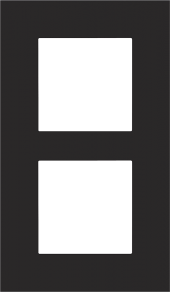 Photo PLAQUE DOUBLE 60 BLACK | Ref : 161-76200