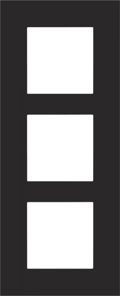 Photo PLAQUE TRIPLE 60 BLACK | Ref : 161-76300