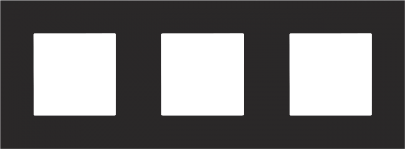 Photo PLAQUE TRIPLE 71 BLACK | Ref : 161-76700