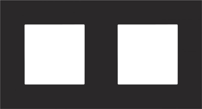 Photo PLAQUE DOUBLE 71 BLACK | Ref : 161-76800