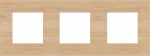 NIKO Plaque triple 71 bamboo 156-76700