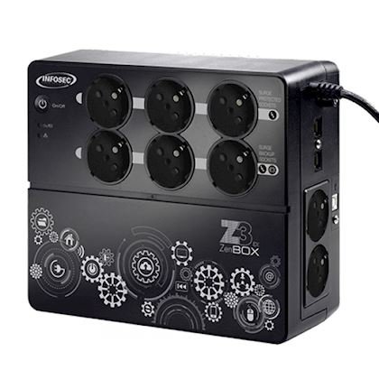 Photo Z3 ZenBox EX 700 Onduleur Haute Frquence 700 VA 8 Prises FR/SCHUKO | Ref : 66075