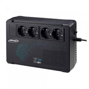INFOSEC COMMUNICATION Zen live 650 onduleur line interactive 650 va 4 prises fr/schuko 66082