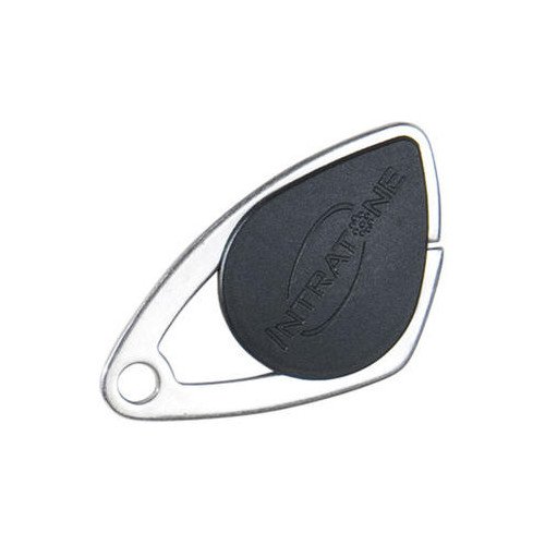 Photo Badge lectronique Mifare - insert inox grav - noir | Ref : 08-0101