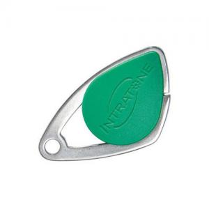 INTRATONE COGELEC Badge lectronique mifare - insert inox grav - vert 08-0106