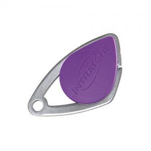 INTRATONE COGELEC Badge lectronique mifare - insert inox grav - violet 08-0109