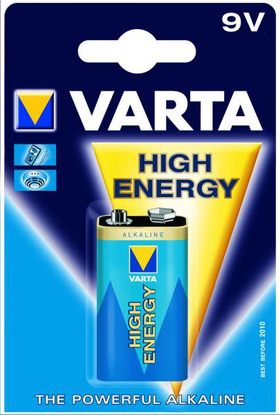 Photo Pile 6LR61 High En Alc X1 | Ref : 4922411