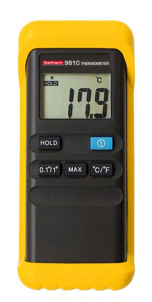 Photo THERMOMETRE NUMERIQUE (1 VOIE) POUR THER | Ref : SEFRAM9810