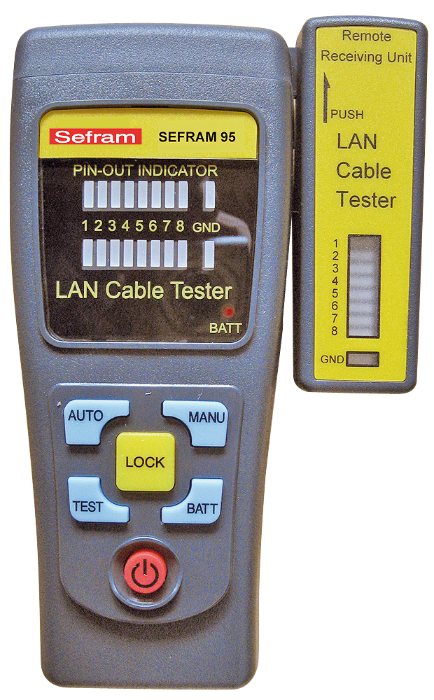 Vignette 2 produit TESTEUR DE C�BLES POUR R�SEAUX INFORMATI | Ref : SEFRAM95