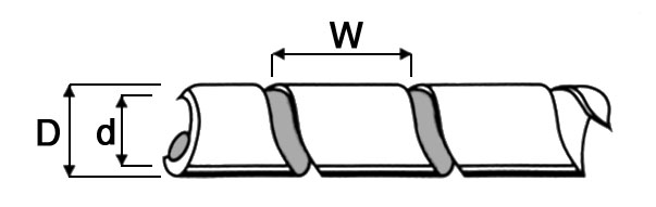 Vignette 3 produit Ref : SP9N          | Gaine Spiral�e 12150 Noir X25M