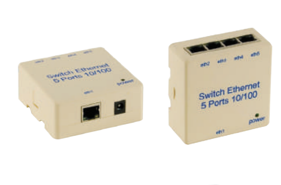 Photo SWITCH 5 PORTS RAIL DIN +ALIM | Ref : 832007