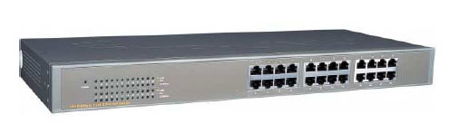 Photo Switch 19 pouces 24 ports 10  /  100 Mbps rackable | Ref : 250024