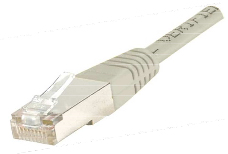 Photo Cordon RJ45 gris Cat5E FTP 3m | Ref : 847300