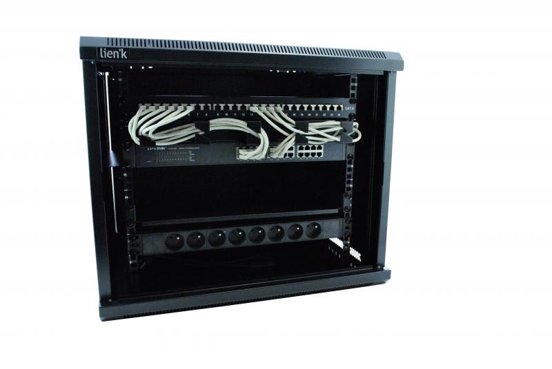 Vignette 2 produit KIT COFFRET 19'' 6U 24 PORTS CAT.6 | Ref : KIT6U24P