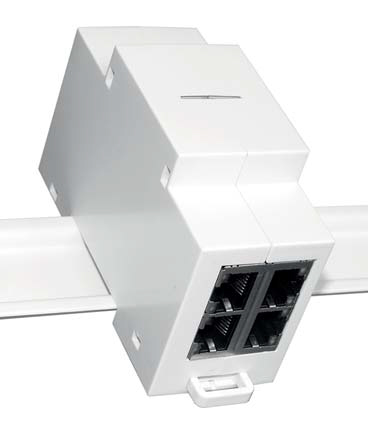 Vignette 2 produit SWITCH 4+1 PORTS RAIL DIN 10/100-12VDC | Ref : SYC10104