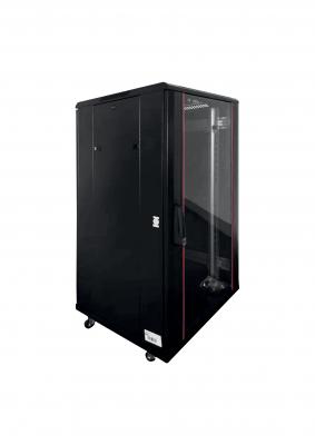 SYSTORM Baie 19 22u 600x600 noire hauteur117cm SYA2266