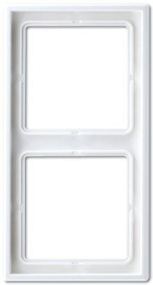 Photo Cadre 2 postes entre-axe 71 mm / LS 990 blanc | Ref : 14820016     