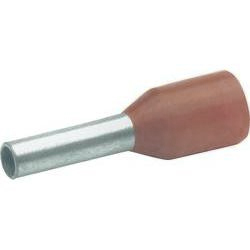 Photo Embout de cblage pr-isol de section 0.75mm de longueur 8mm. Isolant en polypropylne sans halogne de couleur bleu. Temprature d'utilisation 105C maxi en continu. Conforme  la norme DIN 46228-4 et  la norme NFC 63-023 | Ref : 170/8