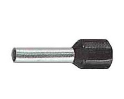Photo Embout de cblage pr-isol de section 25mm de longueur 16mm. Isolant en polypropylne sans halogne de couleur noir. Temprature d'utilisation 105C maxi en continu. Conforme  la norme DIN 46228-4 et  la norme NFC 63-023 | Ref : 178/16