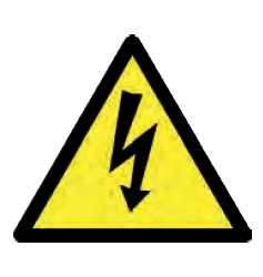 Photo Etiquette adhsive de signalisation danger: ECLAIR. Dimensions: triangle: 100mm | Ref : SDEE100      