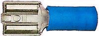 Photo Fiches plate femelle bleue pour conducteur de sections 1.5  2.5mm. pour languette  4.8 x 0.8mm. Conditionnes en boite pour prsentoir | Ref : B830/3E