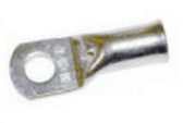 Photo Cosse tubulaire droite en cuivre étamée par électrolyse de section 25mm² - bornage M12. avec trou d'inspection. pour le raccordement de câble cuivre BT classe 2 : 25mm²; classe 5 : 25mm². Conditionné en boite de 100 pièces. | Ref : CNF25-12