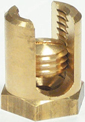 Photo Serre-fils en laiton. pour mise  la terre de structures. section totale des conducteurs mini 25mm. maxi 40mm. conducteur unique: 50mm. Fixation sur la structure par une vis M6. H21 | Ref : SF10-6