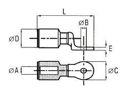 Vignette 3 produit Ref : CAUBT95 | Cosses alu-cuivre  ft court pour rseaux industriels de section 95mm - M10