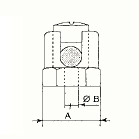 Vignette 3 produit Ref : SF8-6 | Serre-fils en laiton nu. pour mise  la terre de structures. section totale des conducteurs mini 10mm. maxi 30mm. conducteur unique: 35mm. fixation sur la structure par une vis M6