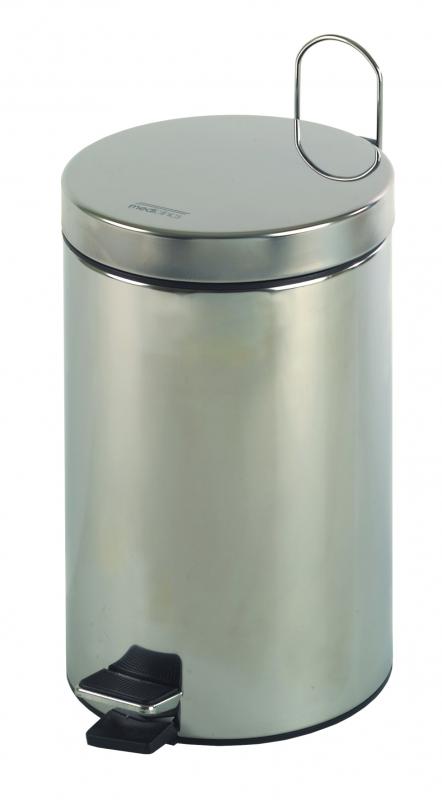 Photo POUBELLE A PIEDS 5 L INOX BROSSE | Ref : OS13PBL02