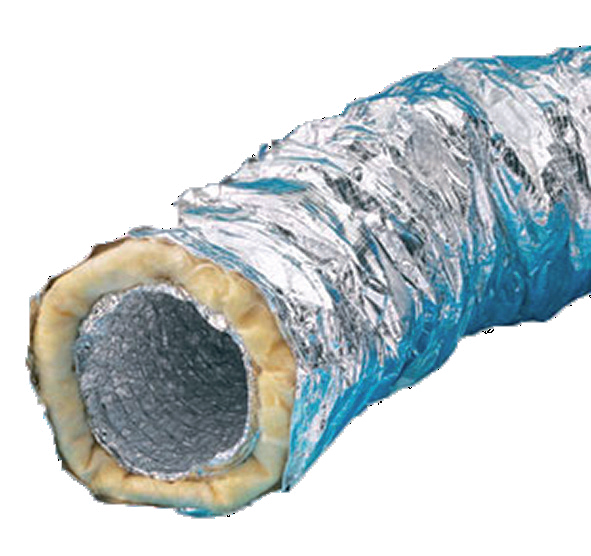 Photo Gaine souple aluminium isol pour rseau de ventilation Diam 160mm 10m | Ref : GASI160