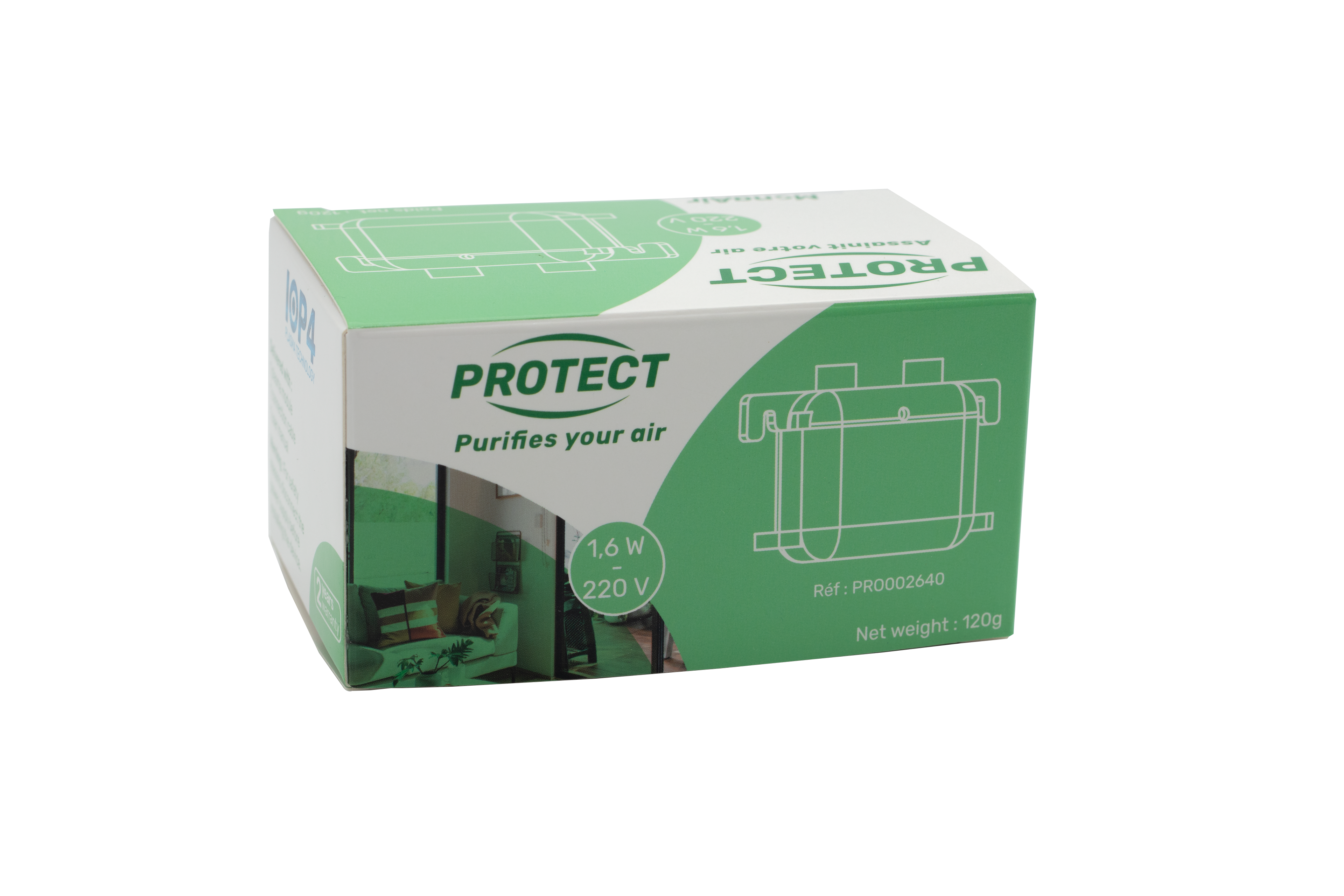 Vignette 2 produit PROTECT MONA AIR  PURIFICATEUR D'AIR  | Ref : OS19PROT01