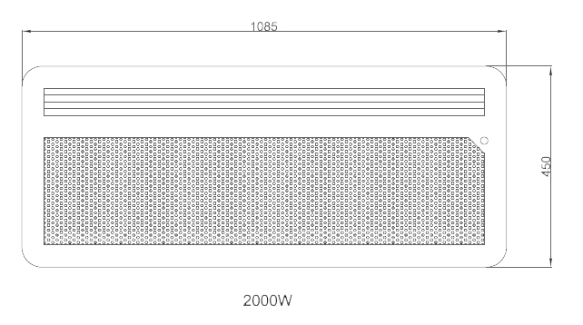 Vignette 3 produit Ref : OS03NHD06 | Panneau rayonnant Nef 2000W Horizontal Detecteur