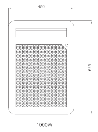 Vignette 3 produit Ref : OS03NVD01 | Panneau rayonnant Nef 1000W vertical Detecteur