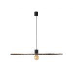 FARO Costas lampe suspension noire/rotin 100 68590-70
