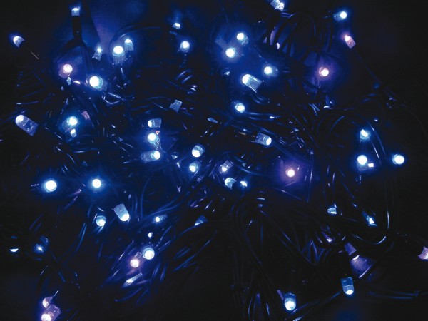 Photo Guirlande fixe 20 m 200 LED Bleues cble bleu prolong. Maxi B. LED 230 V | Ref : 058899