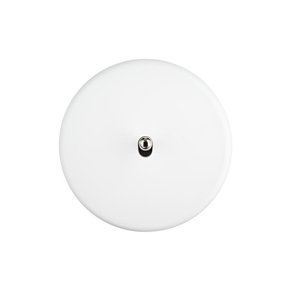 Photo Faade Iris Satin Blanc 1 basculeur | Ref : 131351