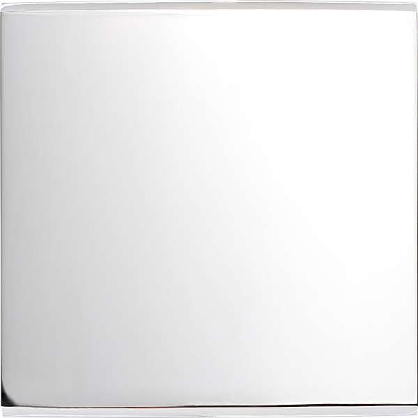 Photo Façade Confidence Laiton Chrome simple 1 basculeur sans vis | Ref : 131415M