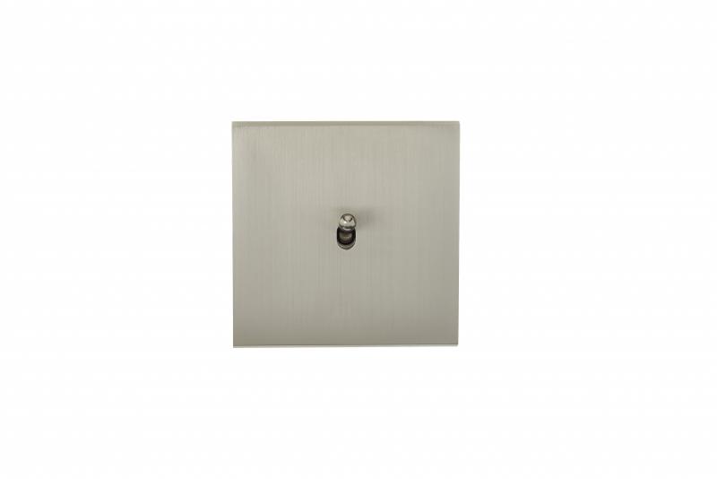 Photo Faade Confidence Laiton  Nickel Satin longues simple 1 basculeur sans vis | Ref : 131418M