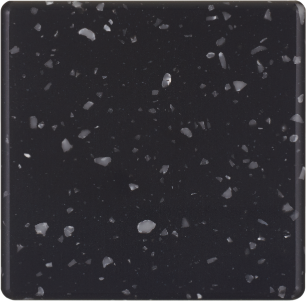 Photo Faade Hikari Noir Terrazzo simple 2 basculeurs | Ref : 132486