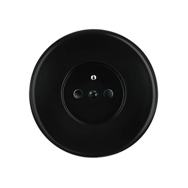 Photo Faade Iris Satin Noir PC 2P+T | Ref : 190352