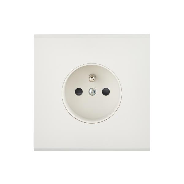 Photo Faade Confidence Laiton  Blanc simple PC sans vis | Ref : 190413M