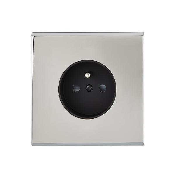 Photo Faade Confidence Laiton  Chrome simple PC sans vis | Ref : 190415M