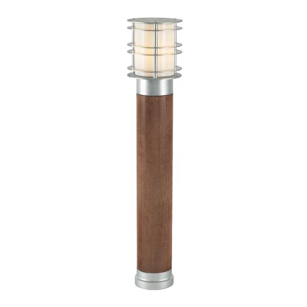 Photo stockholm galvanise bois 42w halogene/e27 clii ip55 850mm opale | Ref : 1420GA