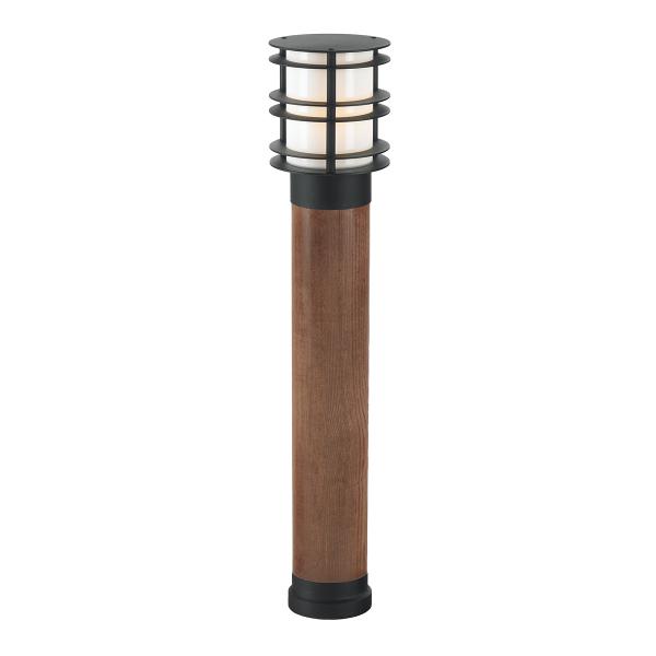 Photo stockholm noir bois 42w halogene/e27  clii ip55 850mm opale | Ref : 1420SV