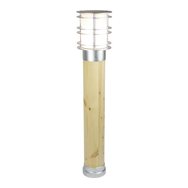 Photo STOCKHOLM BOIS BRUT GALVA E27 46W HALO. | Ref : 1423GA