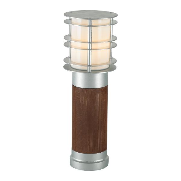 Photo stockholm galvanise bois 42w halogene/e27 clii ip55 490mm opale | Ref : 1430GA