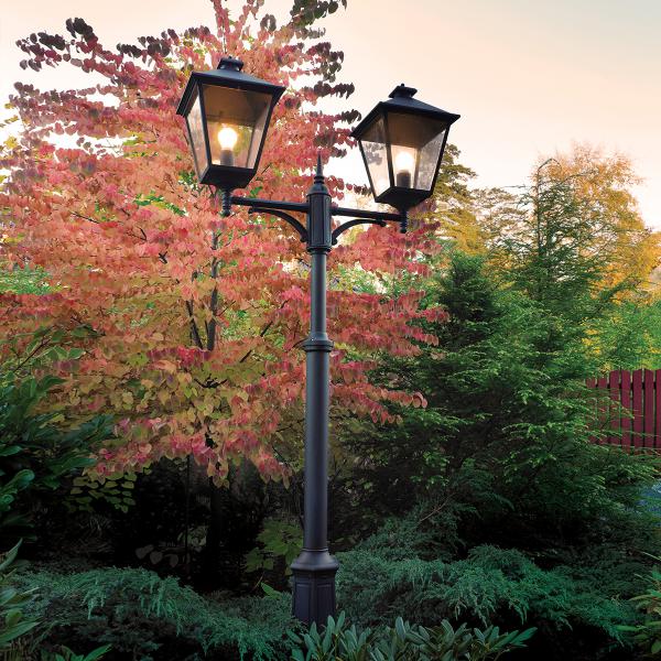 Vignette 2 produit london noir  2x70w halogene/e27 ip44 | Ref : 482SV        