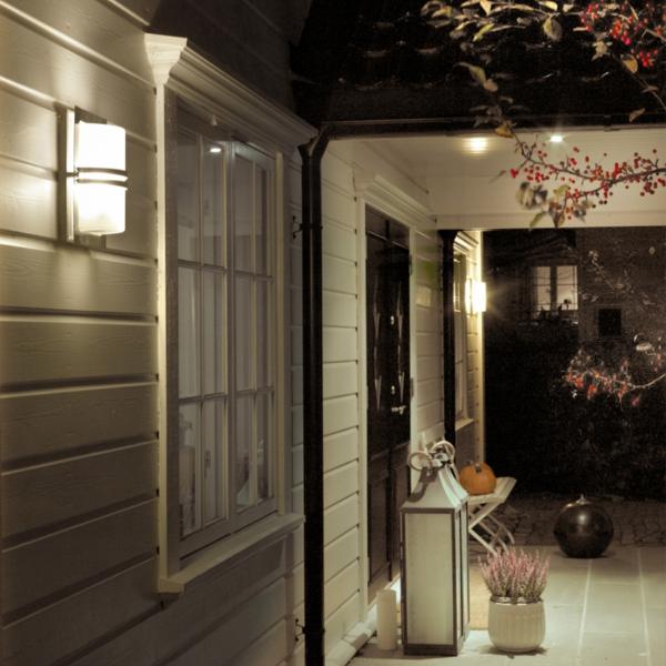 Vignette 2 produit basel inox detecteur 23w fluo/e27 ip54 verrerie givree | Ref : MD661ST