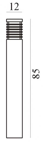 Vignette 3 produit Ref : 1410GA | halmstad galvanise bois 42w halogene/e27  clii ip55 850mm opale